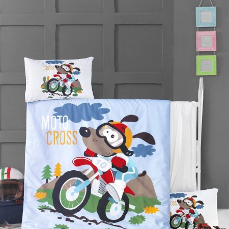 Patalynės komplektas Moto krosas (su paklode) (100×135)