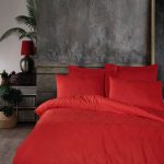 6 dalių žakardinis patalynės komplektas Ludano red 200x220