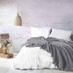 Lovatiesė-pledas su kutais Mona pilka 220x240 arba 180x240