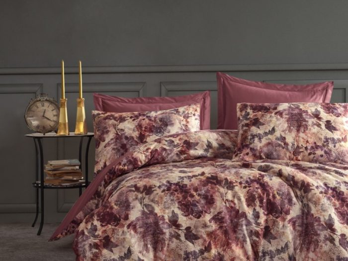 satino patalynės komplektas ANGELO dusty rose