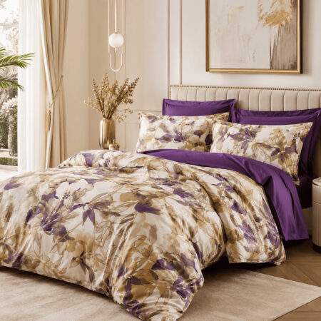 Premium satino komplektas Florence (1) Prabangus 6 dalių satino 300TC komplektas FLORENCE 220x200