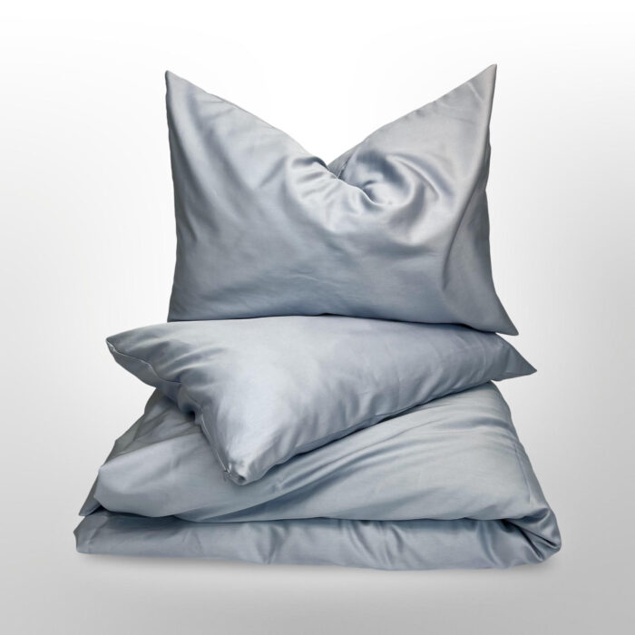 Premium satino patalynės komplektas BLUE FROG