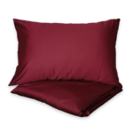Bordo satino patalynes komplektas