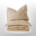Lino patalynės komplektas Beige sulankstytas
