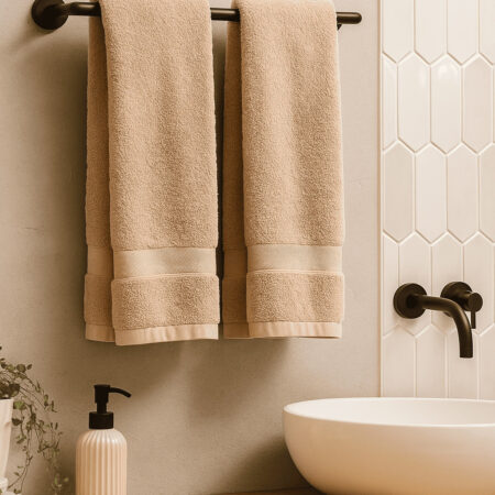 Egiptietiški rankšluosčiai Sand šviesiai rudos spalvos