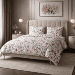 pREMIUM SATINO KOMPLEKTAS FLORAL SU DVIEM PAGALVĖMIS (1) Premium satino komplektas su dviemis pagalvėmis FLORAL
