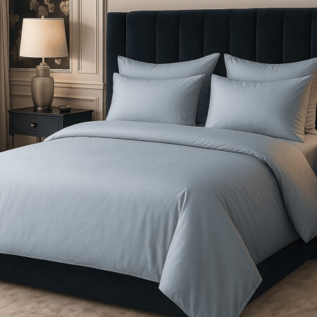 Premium satino komplektas ICE BLUE