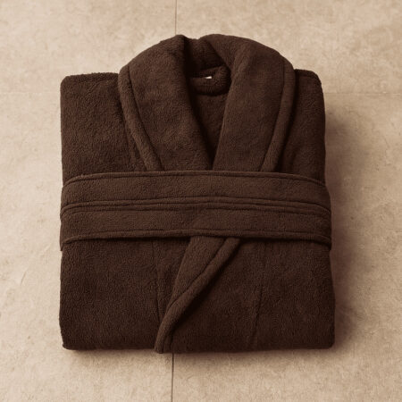 rudas frotinis unuisex chalatas