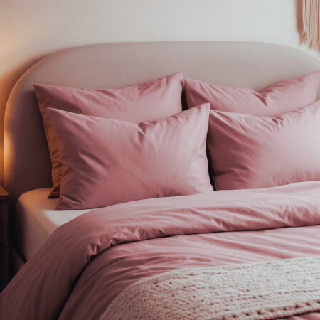 premiuk satino patalynės komplektas Dusty Pink