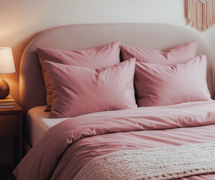 premiuk satino patalynės komplektas Dusty Pink