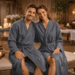 Vaflinis chalatas antrasit unisex