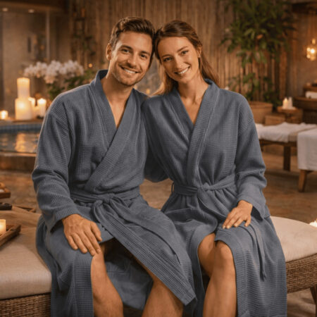 Vaflinis chalatas antrasit unisex