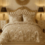 Premium satino patalynės komplektas Magnolia elegance