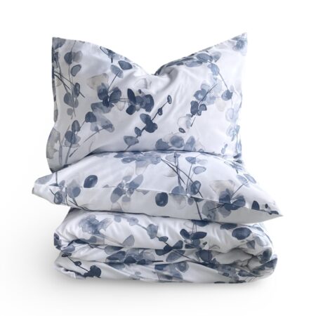 Eucalipt blue premium satino patalynės komplektas