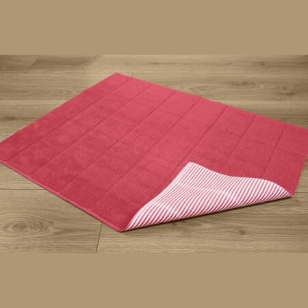 Neslystantis vonios kilimėlis koralų spalvos