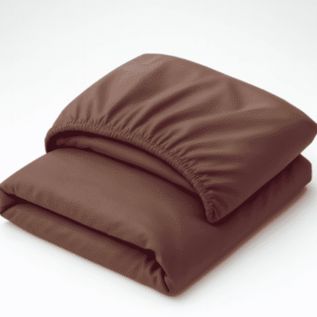 Paklodė su guma Arabica (1) Premium satino paklodė su guma rudos spalvos Arabica
