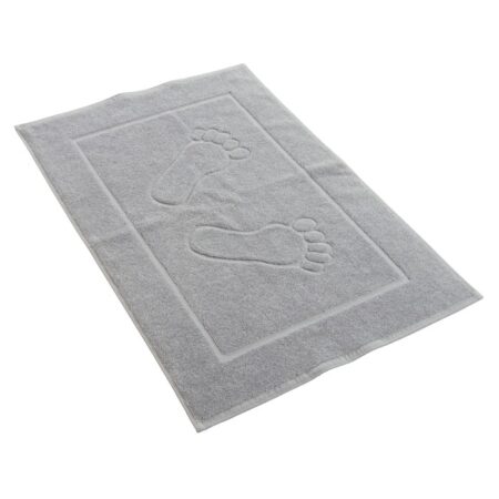 Pilkas Deluxe vonios kilimėlis su pėdutėmis