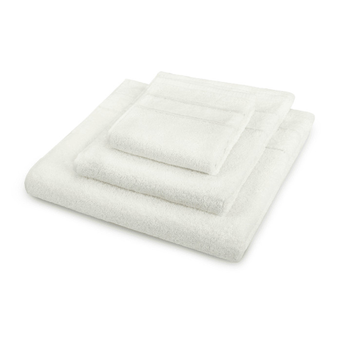 Aksominiai ekru rankšluosčiai VELVET |100 % medvilnė| 520 g/m²