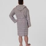 rudos spalvos chalatas hamam unisex