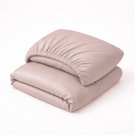 BEIGE PAKLODĖ SU GUMA (1) Satino paklodė su guma Beige