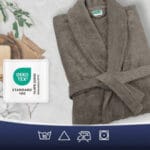 00 proc medvilnės chalatas Stone Unisex
