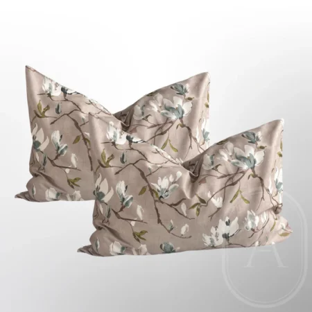 Magnolia elegance pagalvių užvalkalai Magnolia elegance pagalvių užvalkalai premium satinas