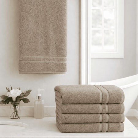 Rankšluostis TAUPE medvilnė