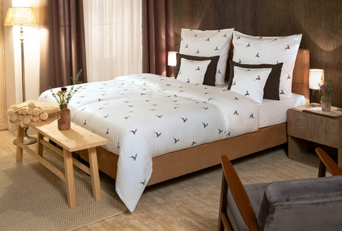 Satino patalynės komplektas Hirs su elniais