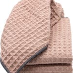 Waffle vaflinis rankšluostukas rožinis Dusty rose