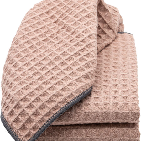 Waffle vaflinis rankšluostukas rožinis Dusty rose