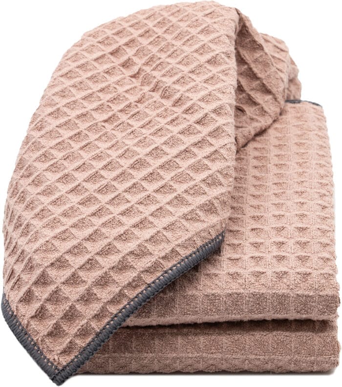 Waffle vaflinis rankšluostukas rožinis Dusty rose