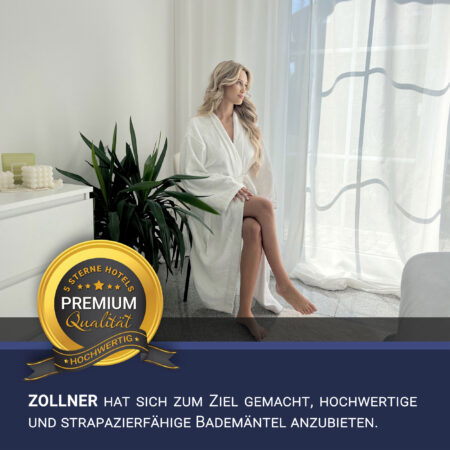 Baltos spalvos frotinis chalatas Unisex