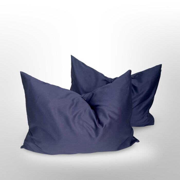 Premium satino pagalvės užvalkalai Blue