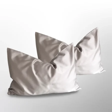 pagalvių užvalkalai Beige Premium satino pagalvių užvalkalai Beige