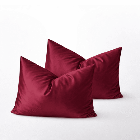 Burgundy pagalvių užvalkalai premium satino