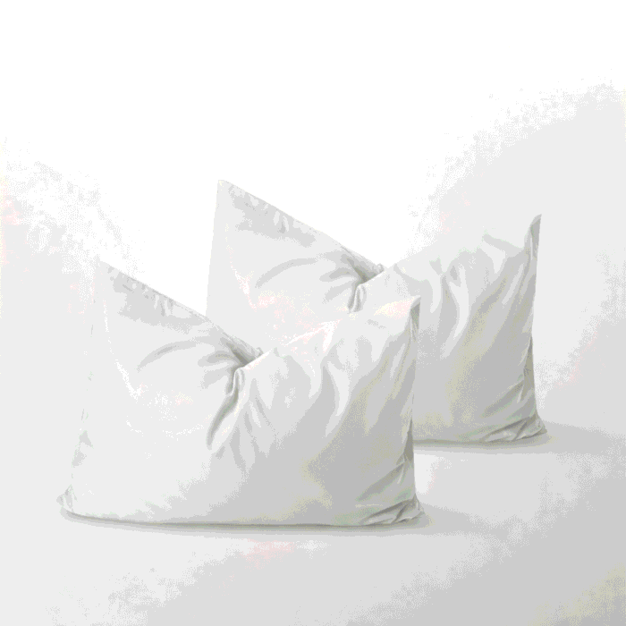 Baltos spalvos premium satino pagalvių užvalkalai OPTICAL WHITE