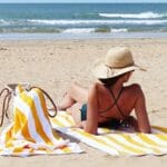 Maui rankšluostis geltonas Paplūdimio rankšluostis Maui geltonas