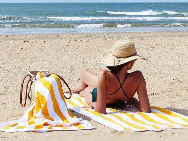 Maui rankšluostis geltonas Paplūdimio rankšluostis Maui geltonas