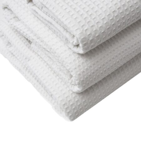 Baltos spalvos Wafle vaflinis rankšluostis