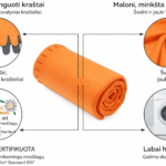 Flisinis pledas su kutais| 130×170 cm| Nesielektrina