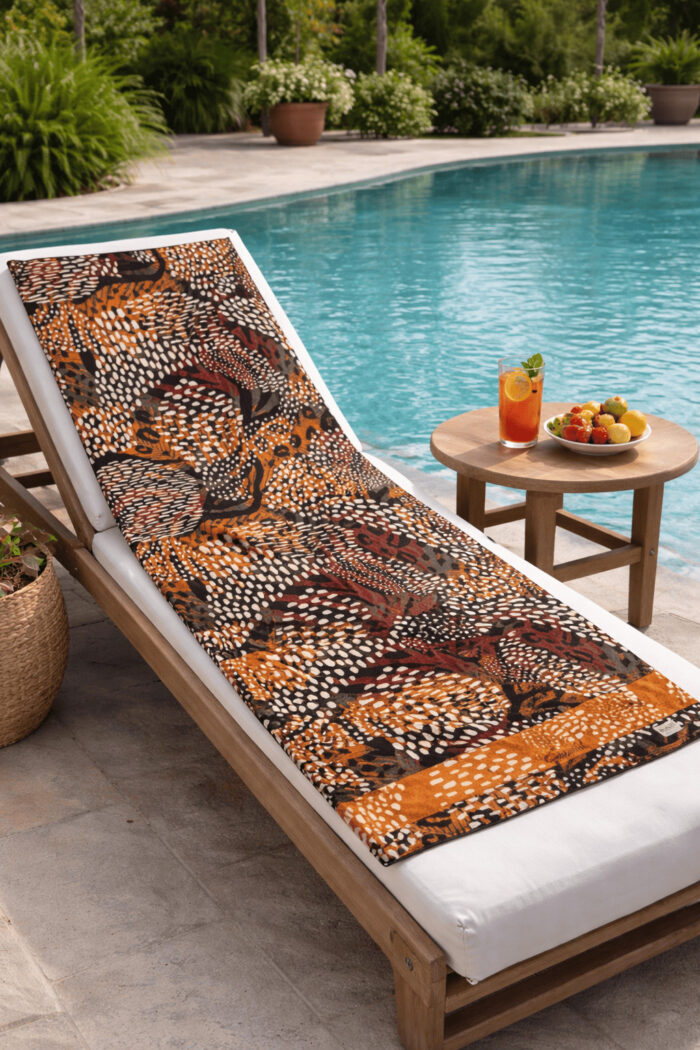 Paplūdimio ir spa rankšluostis Leopard
