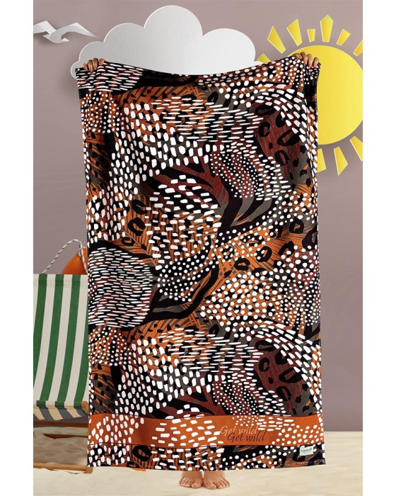 Paplūdimio/ SPA rankšluostis LEOPARD |  80×150 cm