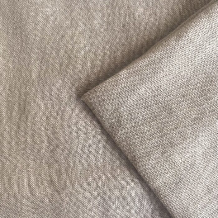 Minkštinto lino patalynės komplektas NATURAL BROWN