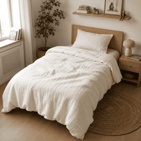 Muslino komplektas vaikams, Cream