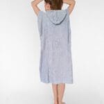 Paplūdimio ir SPA pončas su gobtuvu |100 % medvilnė | Unisex