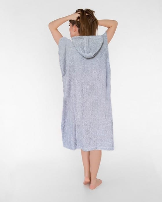 Paplūdimio ir SPA pončas su gobtuvu |100 % medvilnė | Unisex