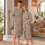 FANGO – purus bambukinis chalatas su kapišonu, unisex
