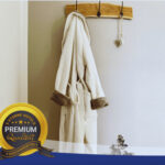 cream fango chalatas unisex pakabintas