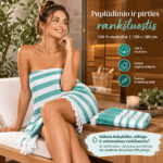 turkio-spalvos-spa-pirties-rankšluostis turkios spalvos rankšluostis pirčiai ir spa